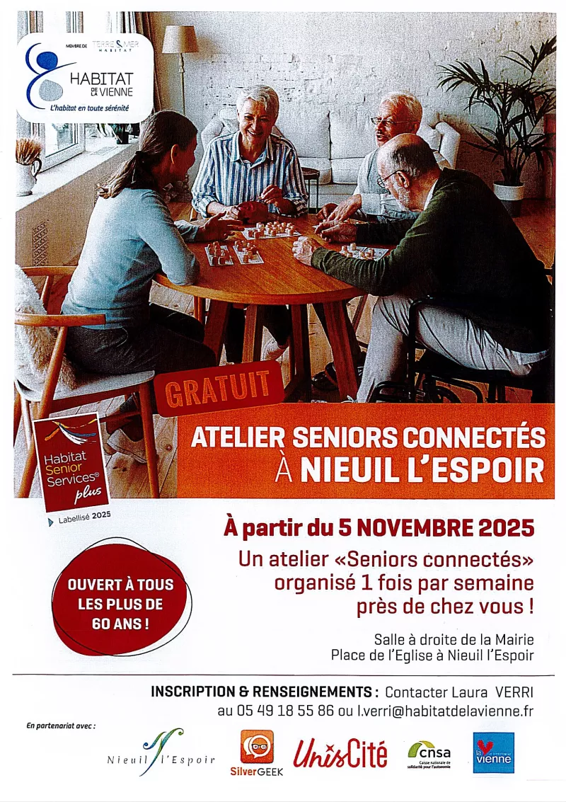 Flyer atelier Seniors connectés